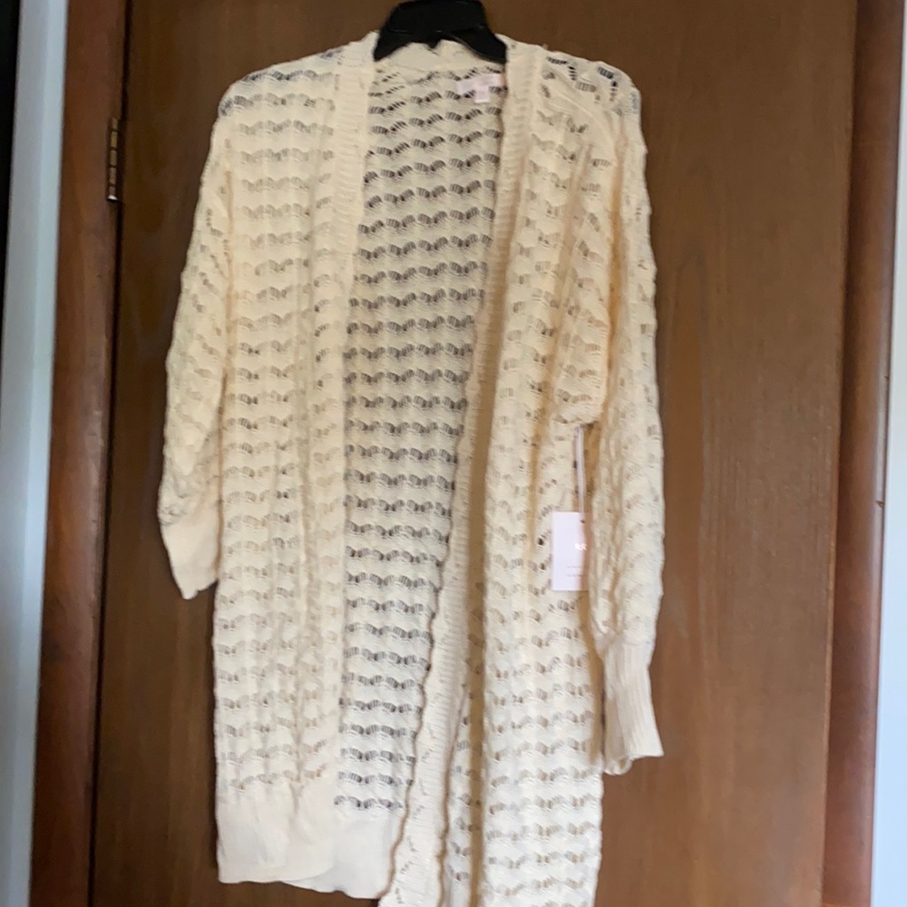 NWT. Lauren Conrad mesh cardigan.